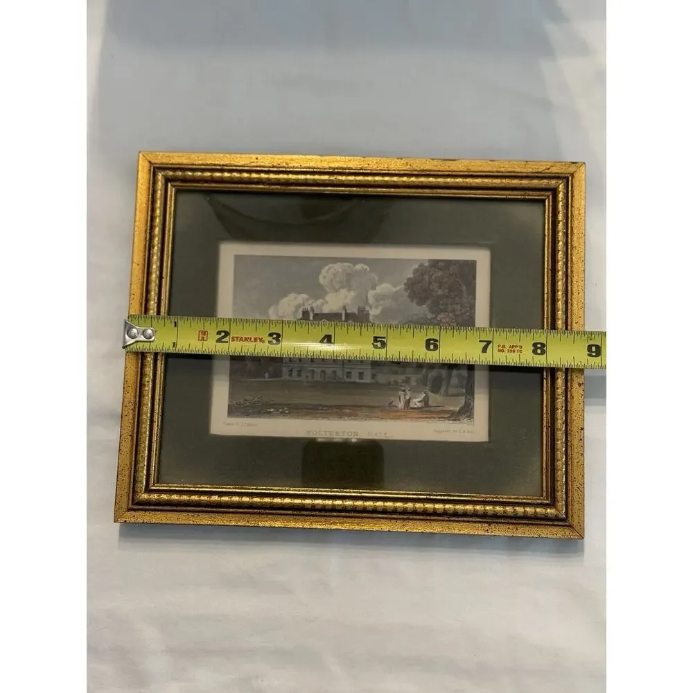 J.P. Neale Wolverton Hall Topographical Print Norfolk England